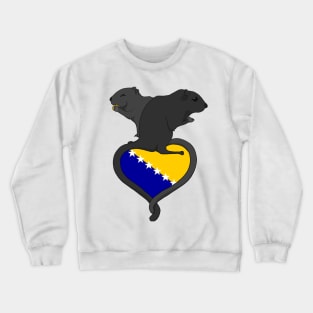 Gerbil Bosnia and Herzegovina (dark) Crewneck Sweatshirt